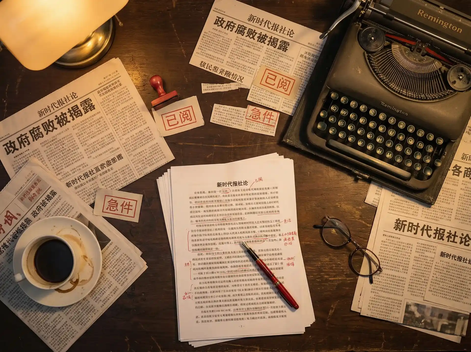 半岛体育(BOB)app - 报社编辑部工作场景